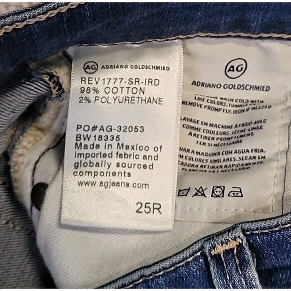 AG Adriano Goldschmied Farrah High Rise Skinny Ankle Jeans – 25R – Distressed - Picture 8 of 8